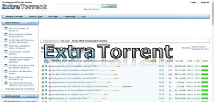 ExtraTorrentの閉鎖はettvやEtHDなどの配信ネットワークに支障をきたさない