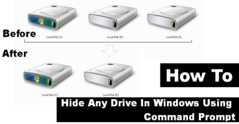 コマンドプロンプトを使用してWindowsでドライブを非表示にする方法