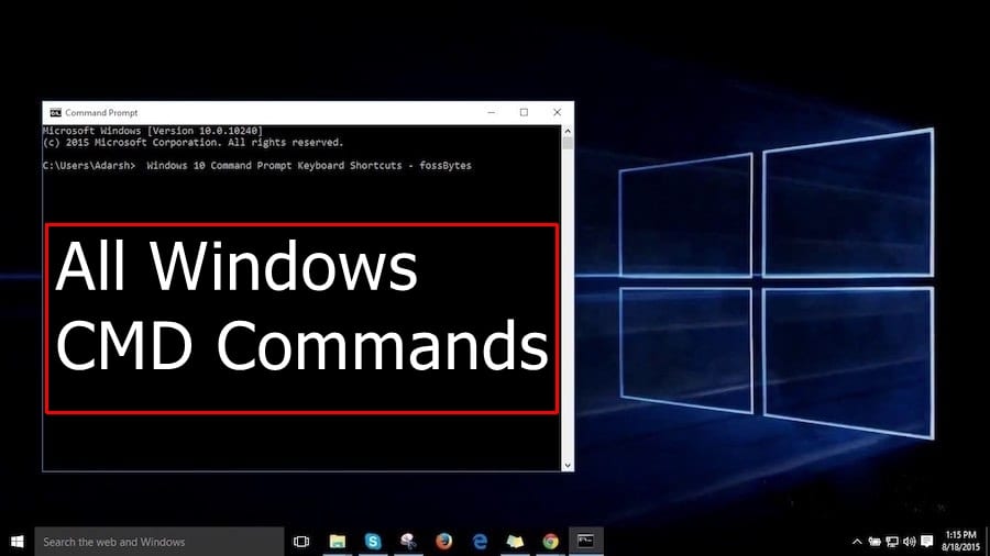 すべての Windows CMD コマンド リスト