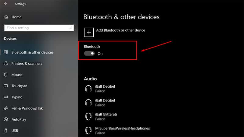 Windows 10でBluetoothをオンにする方法