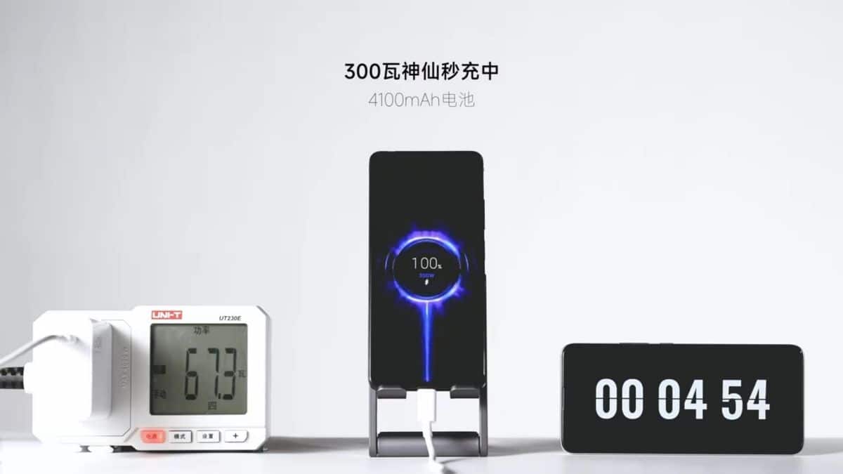 Xiaomi、5分で携帯電話を充電できる300W急速充電器を発表