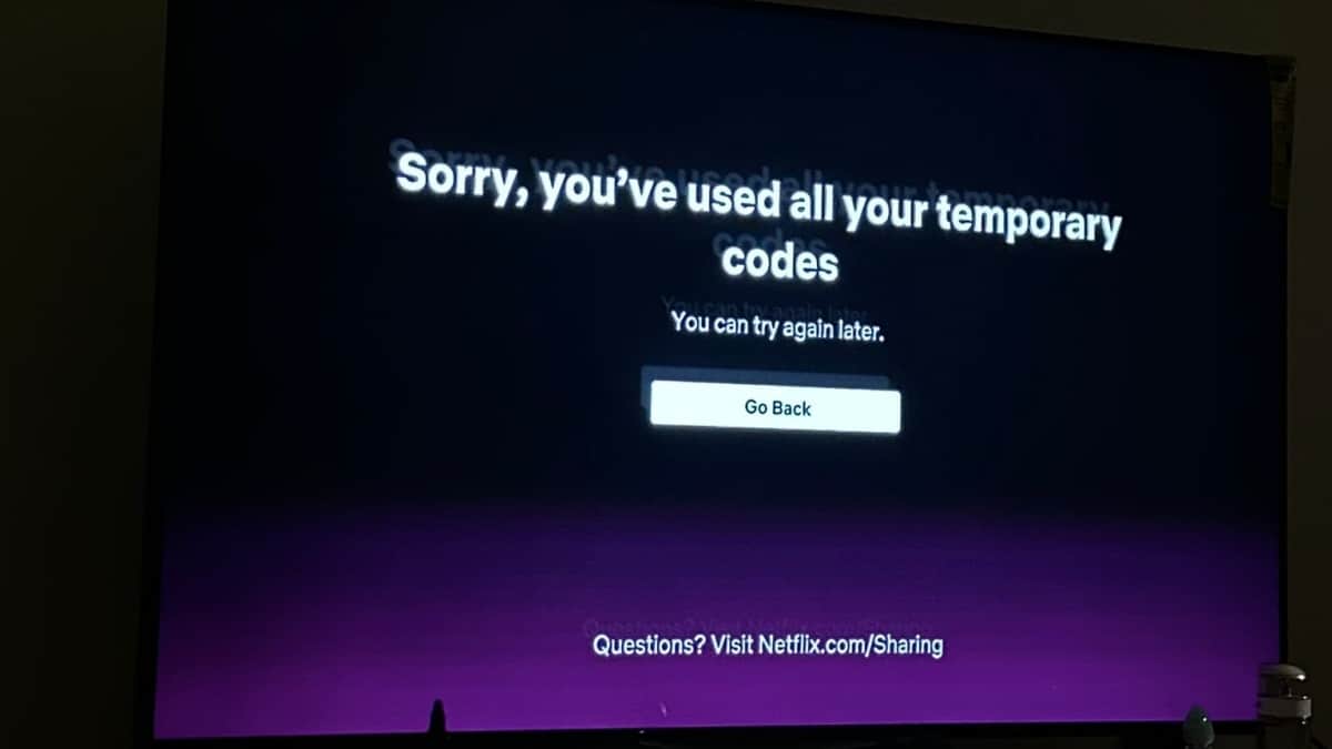 申し訳ありませんが、一時コードをすべて使用してしまいました Netflix エラー [修正済み]