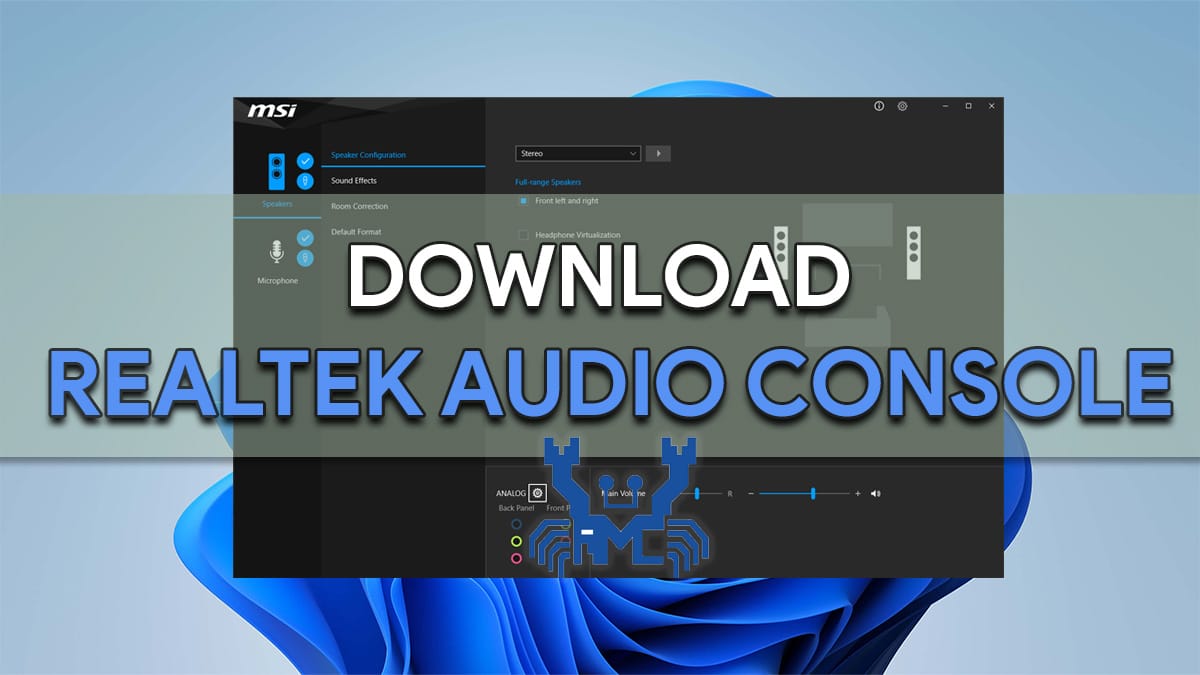 Windows 10/11 用 Realtek オーディオ コンソールをダウンロード