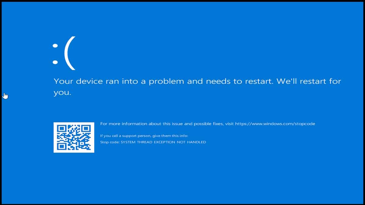 Windows 10 の「システム スレッド例外が処理されません」BSOD 停止コードを修正する